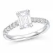 lab grown diamant ring i 14  karat vitguld 1,0 ct 0,26 ct