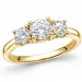 lab grown diamant ring i 14  karat guld 0,50 ct 0,52 ct
