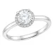 lab grown diamant ring i 14  karat vitguld 0,85 ct 0,08 ct