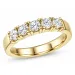 lab grown diamant alliancring i 14  karat guld 5 x 0,15 ct