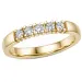 5 x 0,05 ct lab grown diamant alliancring i 14  karat guld 0,25 ct