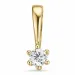 0,05 ct lab grown diamant hängen i 14  carat guld 0,05 ct