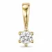 0,10 ct lab grown diamant hängen i 14  carat guld 0,10 ct