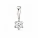 0,10 ct lab grown diamant hängen i 14  carat vitguld 0,10 ct
