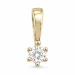 0,20 ct lab grown diamant hängen i 14  carat guld 0,20 ct