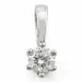 0,20 ct lab grown diamant hängen i 14  carat vitguld 0,20 ct