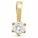 0,40 ct lab grown diamant hängen i 14  carat guld 0,40 ct