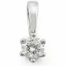 0,40 ct lab grown diamant hängen i 14  carat vitguld 0,40 ct