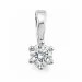 0,40 ct lab grown diamant hängen i 14  carat vitguld 0,40 ct