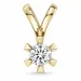 0,50 ct lab grown diamant hängen i 14  carat guld 0,50 ct