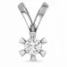 0,50 ct lab grown diamant hängen i 14  carat vitguld 0,50 ct