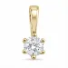 0,30 ct lab grown diamant solitärberlock i 14  carat guld 0,30 ct