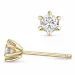 2 x 0,40 ct lab grown diamant solitäreörhängestift i 14 karat guld med lab grown diamant 