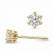2 x 0,20 ct lab grown diamant solitäreörhängestift i 14 karat guld med lab grown diamant 