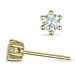 2 x 0,30 ct lab grown diamant solitäreörhängestift i 14 karat guld med lab grown diamant 