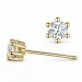 2 x 0,40 ct lab grown diamant solitäreörhängestift i 14 karat guld med lab grown diamant 