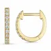creol i 14 karat guld med lab grown diamant 