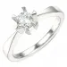 1,00 ct lab grown diamant solitärring i 14  karat vitguld 1,0 ct