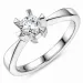 1,00 ct lab grown diamant solitärring i 14  karat vitguld 1,0 ct