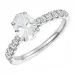 lab grown diamant ring i 14  karat vitguld 1,0 ct 0,34 ct