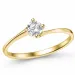 lab grown diamant solitärring i 14  karat guld 0,25 ct