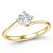 lab grown diamant solitärring i 14  karat guld 0,50 ct