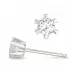 2 x 0,10 ct lab grown diamant solitäreörhängestift i 14 karat vitguld med lab grown diamant 