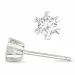 2 x 0,20 ct lab grown diamant solitäreörhängestift i 14 karat vitguld med lab grown diamant 