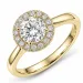 lab grown diamant ring i 14  karat guld 1,0 ct 0,21 ct
