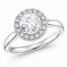 lab grown diamant ring i 14  karat vitguld 1,0 ct 0,21 ct