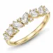 lab grown diamant ring i 14  karat guld 0,94 ct 0,05 ct