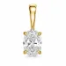 0,30 ct lab grown diamant solitärberlock i 14  carat guld 0,30 ct