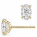 2 x 0,50 ct lab grown diamant solitäreörhängestift i 14 karat guld med lab grown diamant (CVD) 