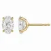 2 x 1 ct lab grown diamant solitäreörhängestift i 14 karat guld med lab grown diamant (CVD) 