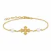 dagmarkors lab grown diamant armband i förgyllt silver