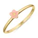 5 mm prästkrage rosa ring i förgyllt silver - Majse