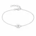 prästkrage armband i rhodinerat silver - Maggie