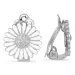 14 mm prästkrage örhängen i silver - Matilda