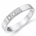 diamant alliancring i 14 karat vitguld 3 x 0,03 ct