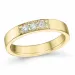 diamant alliancring i 14  karat guld 0,15 ct