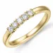 Diamant alliancring i 14  karat guld 0,21 ct