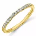 Smal diamant alliancring i 14  karat guld 0,15 ct