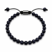blå goldstone armband i nylon med justerbar snodd