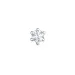 1 x 0,06 ct diamant solitäreörhängestift i 14 karat vitguld med diamant 
