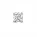 1/2 par diamant örhängestift i 14 karat vitguld med diamant 