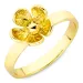 blommor ring i förgylld mässing - Eliné