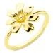 blommor ring i förgylld mässing - Eliné