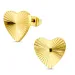 vattentät hjärta örhängen i förgyllt stål - OCEANA