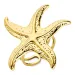 vattentät sjöstjärna ring i förgyllt stål - OCEANA