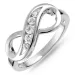 infinity zirkon ring i silver